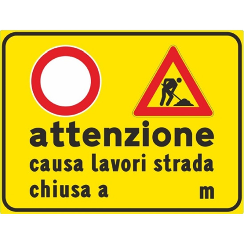 Chiusura strada via verdino